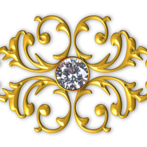 gold ornament element